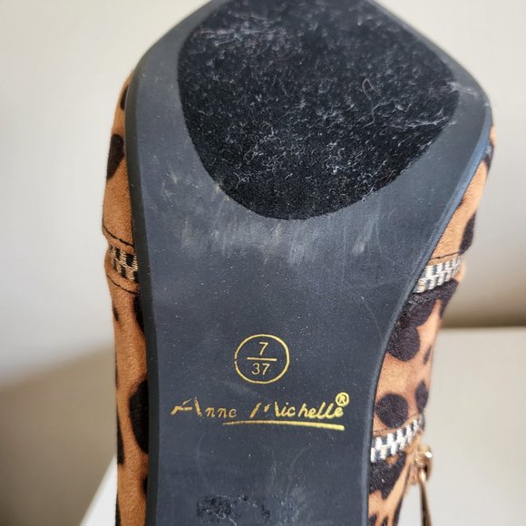 Cheetah Leather Boots - Picture 6 of 9